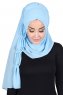 Disa - Hijab Chiffon Práctico Azul Claro