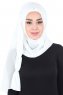 Disa - Hijab Chiffon Práctico Blanquecino