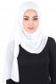 Disa - Hijab Chiffon Práctico Blanco