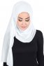 Disa - Hijab Chiffon Práctico Blanco