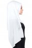 Disa - Hijab Chiffon Práctico Blanco