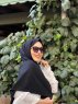 Djamila - Hijab De Algodón Negro - Mirach