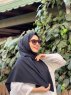 Djamila - Hijab De Algodón Negro - Mirach