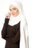 Duru - Hijab Jersey Crema & Blanco
