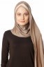 Duru - Hijab Jersey Taupe Oscuro & Taupe