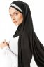 Duru - Hijab Jersey Negro & Gris