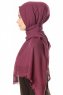 Ebru - Hijab Algodón Púrpura