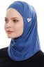 Elif - Hijab Sport Azul - Ecardin