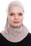 Elif - Hijab Sport Piedra Gris - Ecardin