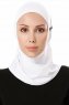 Elif - Hijab Sport Blanco - Ecardin