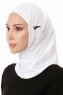 Elif - Hijab Sport Blanco - Ecardin