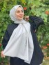 Ermina - Hijab De Algodón Gris Claro - Mirach