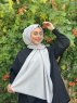 Ermina - Hijab De Algodón Gris Claro - Mirach