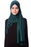 Eslem - Hijab Pile Jersey Verde Oscuro - Ecardin