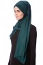 Eslem - Hijab Pile Jersey Verde Oscuro - Ecardin