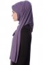Eslem - Hijab Pile Jersey Morado Oscuro - Ecardin