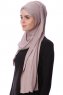 Eslem - Hijab Pile Jersey Piedra Gris - Ecardin