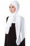 Evren - Chiffon Hijabte Blanco