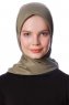 Eylul - Hijab De Rayón Cuadrado Caqui