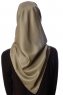 Eylul - Hijab De Rayón Cuadrado Caqui