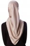 Eylul - Hijab De Rayón Cuadrado Taupe