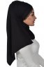 Filippa - Hijab De Algodón Práctico Negro - Ayse Turban