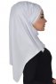 Filippa - Hijab De Algodón Práctico Blanco - Ayse Turban