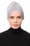 Gamze - Turbante Gris Claro