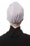Gamze - Turbante Gris Claro