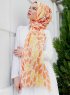 Gemila - Hijab Estampado Naranja - Sal Evi