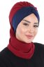 Gill - Hijab Práctico Burdeos & Azul Marino