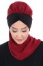 Gill - Hijab Práctico Burdeos & Negro