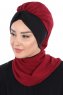 Gill - Hijab Práctico Burdeos & Negro