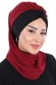 Gill - Hijab Práctico Burdeos & Negro