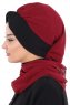 Gill - Hijab Práctico Burdeos & Negro