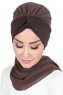 Gill - Hijab Práctico Marrón & Marrón