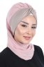Gill - Hijab Práctico Rosa De Antaño & Taupe