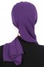 Gill - Hijab Práctico Púrpura & Crema