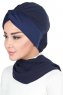 Gill - Hijab Práctico Azul Marino & Azul Marino