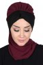 Gill - Hijab Práctico Ciruelas & Negro
