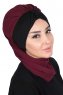 Gill - Hijab Práctico Ciruelas & Negro