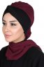 Gill - Hijab Práctico Ciruelas & Negro