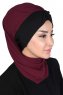 Gill - Hijab Práctico Ciruelas & Negro
