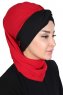 Gill - Hijab Práctico Rojo & Negro