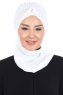 Gill - Hijab Práctico Blanco & Blanco