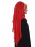 Gina Röd Praktisk One-Piece Hijab Ayse Turban 324126-3