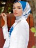 Dahab - Hijab Estampado Azul - Sal Evi