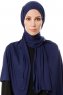 Hande - Hijab De Algodón Azul Marino - Gülsoy