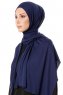 Hande - Hijab De Algodón Azul Marino - Gülsoy