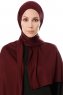 Hande - Hijab De Algodón Morado Oscuro - Gülsoy